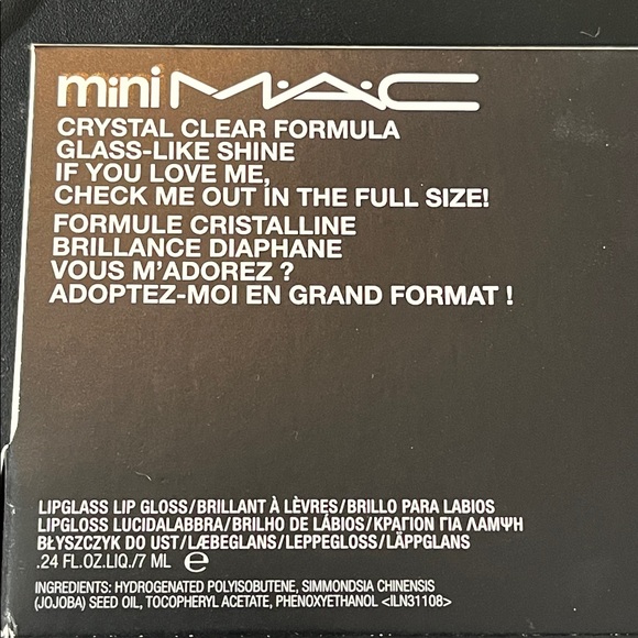 MAC - LIPGLASS CLEAR / MINI M·A·C / NEW - Picture 6 of 6